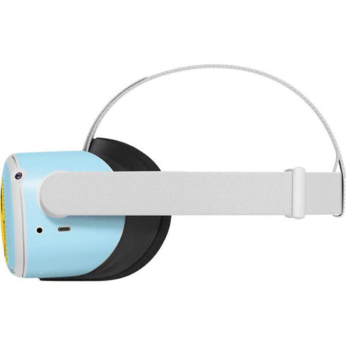 Blue Happy Face Oculus Quest 2 Skin
